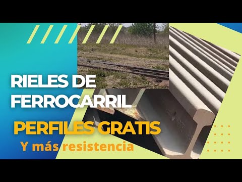 RIELES de ferrocarril, un perfil más resistente que las viguetas