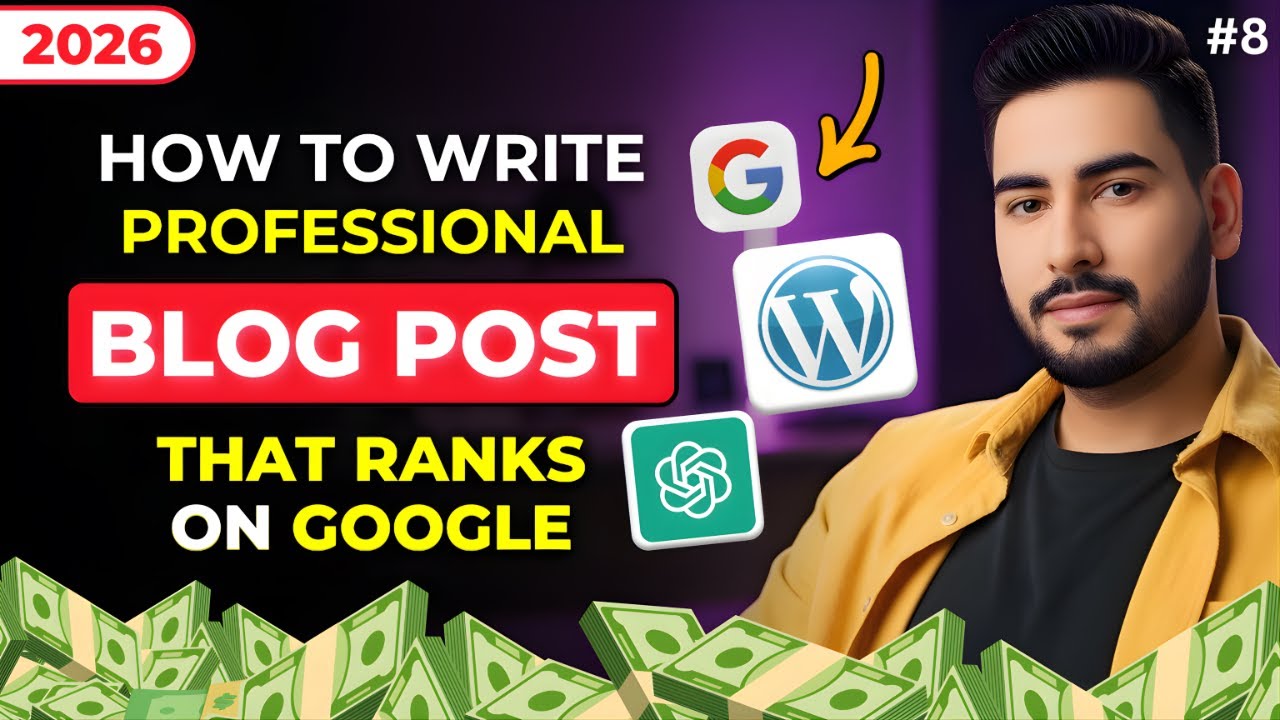 Write Professional SEO Blog Post in WordPress Using ChatGPT (Step by Step) - Blogging Course In 2026