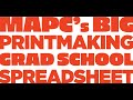 PrintStream: The Big Printmaking Grad School Spreadsheet