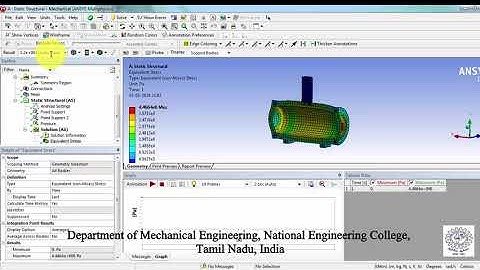 09 Explicit Dynamics Pressure Vessel - Ansys Tutorial