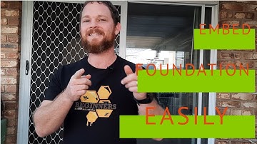 The Beginners beekeeping journal Episode 7 How to easily embed foundation into a frame