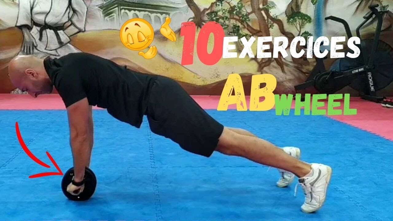 10 EXERCICES AVEC UN AB WHEEL💪💪💪 - YouTube