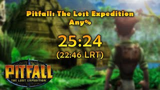 [PB] Pitfall TLE - Any% in 25:24 (22:46 LRT)