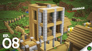 MINECRAFT Survival #8 // VILLAGE STORAGE BUILDING!!