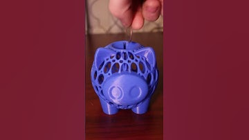 Saving in Style: 3D Printed Piggy Bank - Time-lapse Delight!