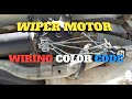 Color coding on wiper motor ( How to connect to wiper motor) | Musikal at Kaalaman