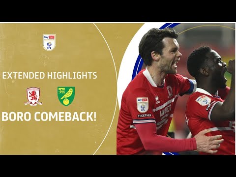 BORO COMEBACK! | Middlesbrough v Norwich City extended highlights