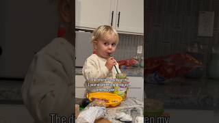 The difference between my 1 year old with his applesauce and my 2 year old…