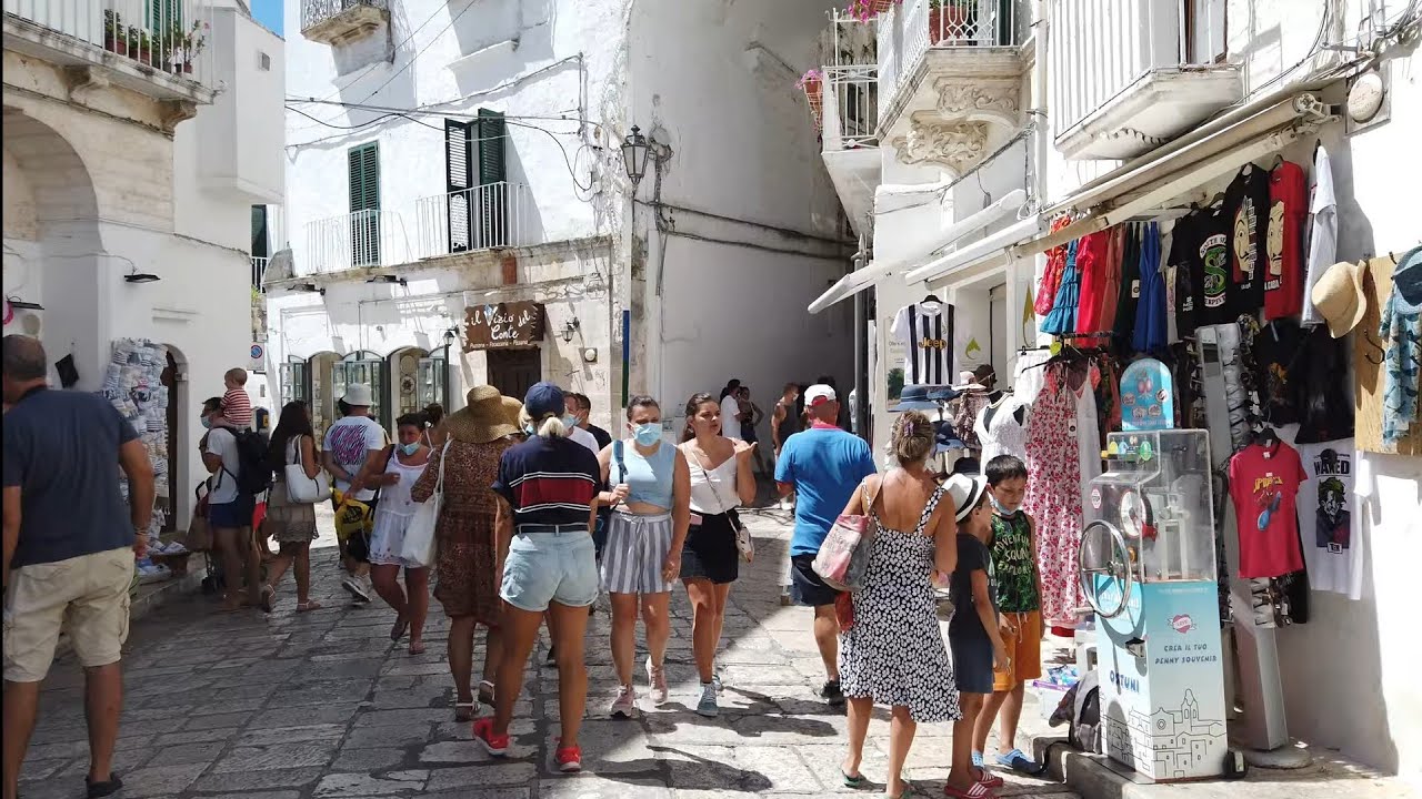 4K Walk - Ostuni, Apulia, South Italy "Centro Storico"