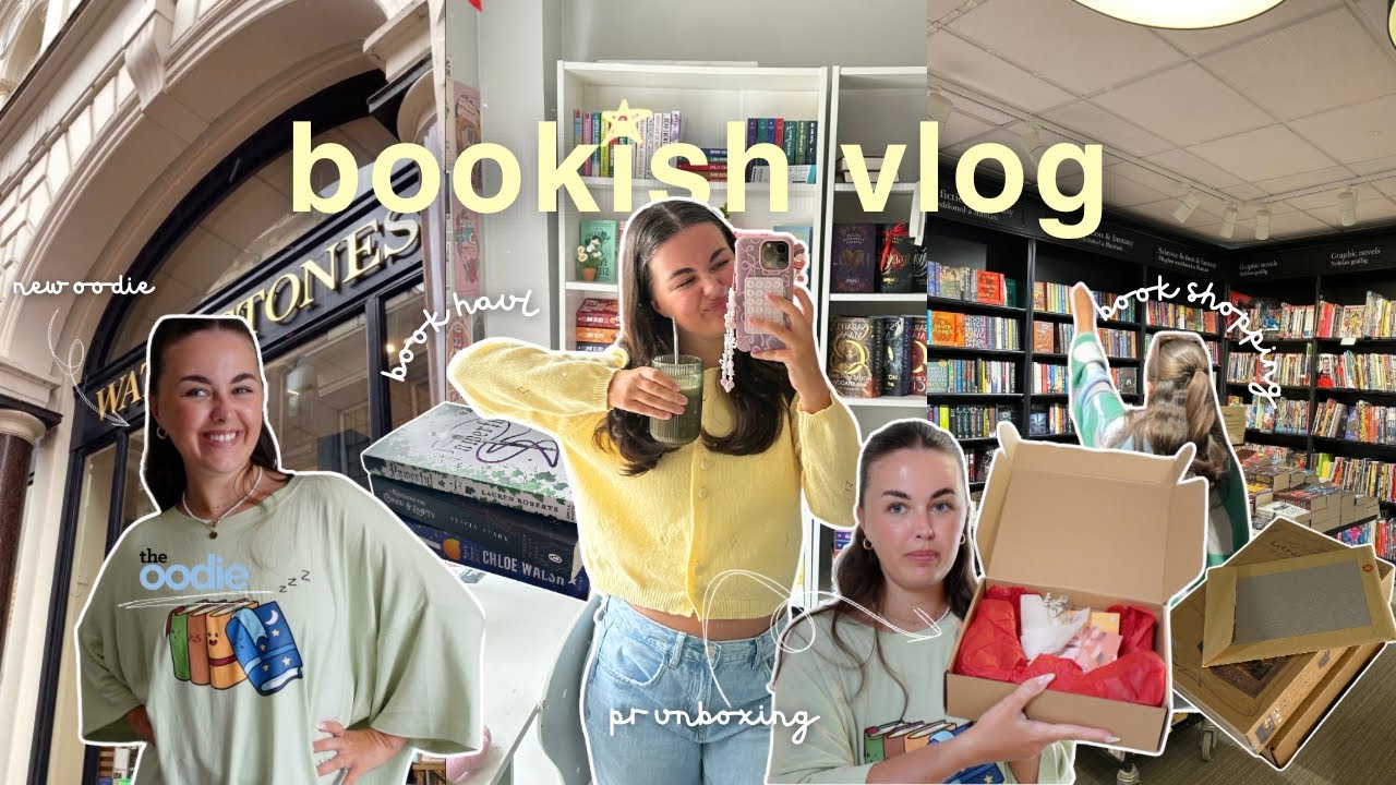 do bookish things with me 🕊️📖 | the oodie unboxing, book shopping, book ...