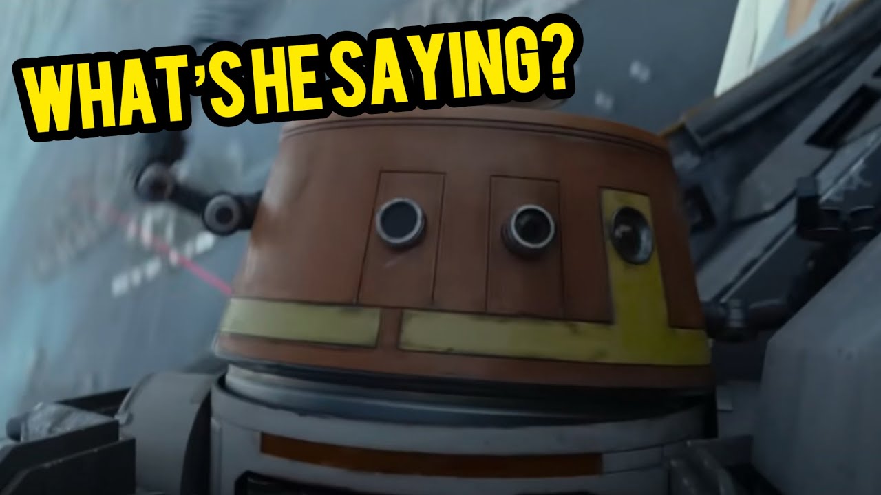Translating what CHOPPER is saying in this NEW Ahsoka clip!