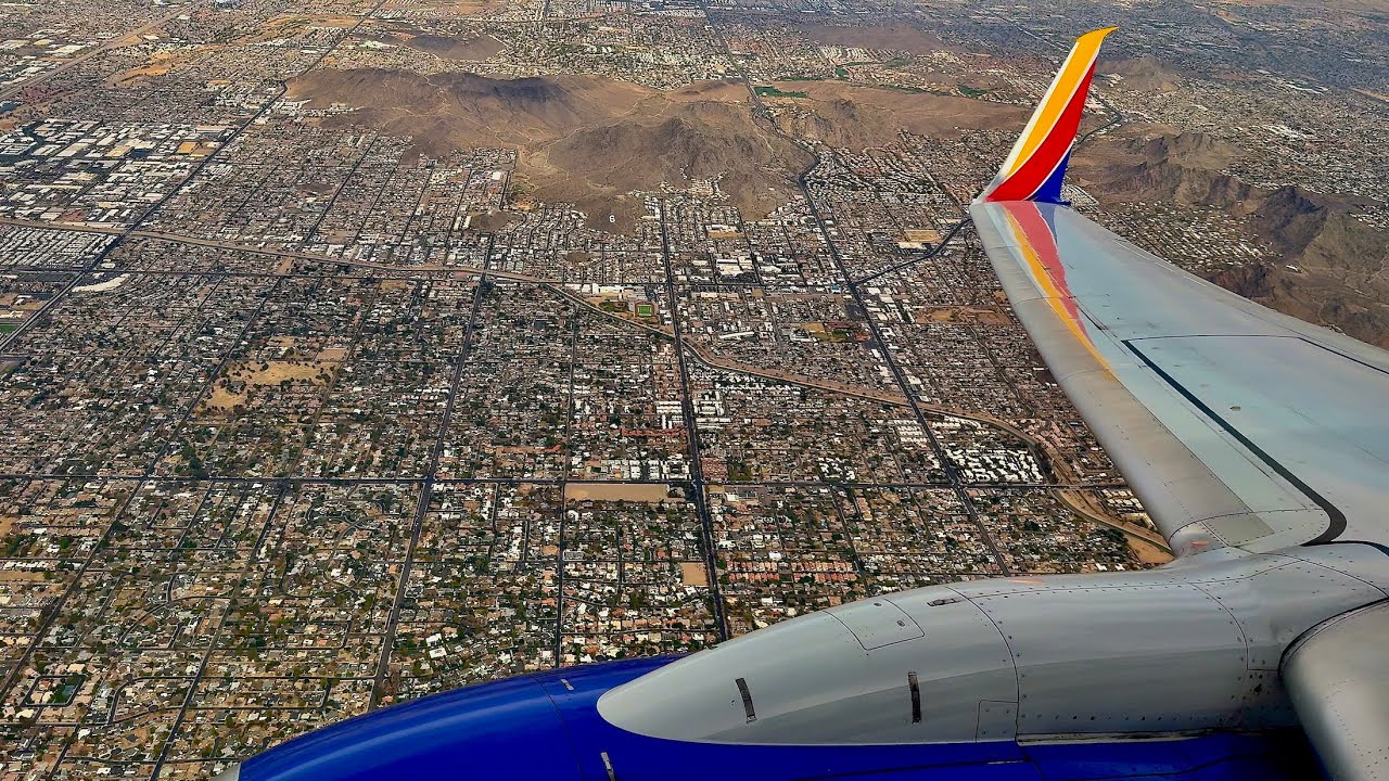 [4K] – Stunning Phoenix Landing – Southwest Airlines – Boeing 737-700 – PHX – N254WN – SCS 1484