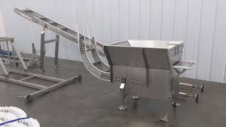 E339135 - Span Tech Cleated Incline Bucket Elevator 11\W With Hopper