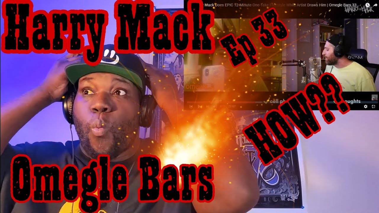 Harry Mack | EPIC 12- Minute One-Take Freestyle While Artist Draws Him | Omegle Bars 33 |Reaction 🔥🔥