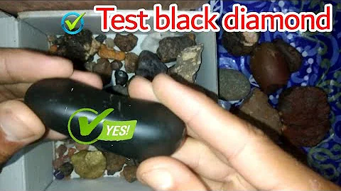 How to identify black diamond carbonado at home fake VS reyal