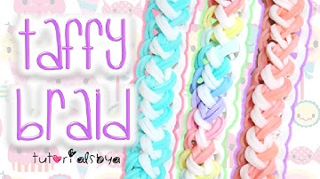NEW Taffy Braid Rainbow Loom Bracelet Tutorial | How To
