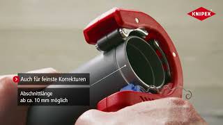 Rohrabschneider KNIPEX DP50 (90 23 01 BK) // Rohrschneider für Kunststoffrohre