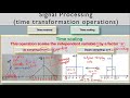 Signal Processing: Time Transformation Operations (Time reversal, Downsampling, and Upsampling)