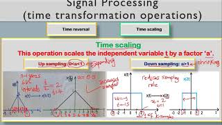 Signal Processing: Time Transformation Operations (Time reversal, Downsampling, and Upsampling)