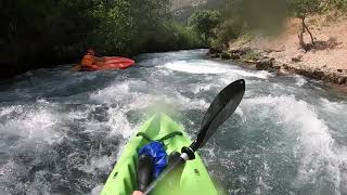 Sit on top kayak on wild waters CLASS 5