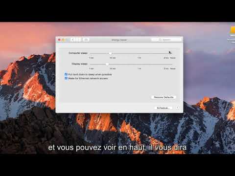 Comment régler la veille sur Mac