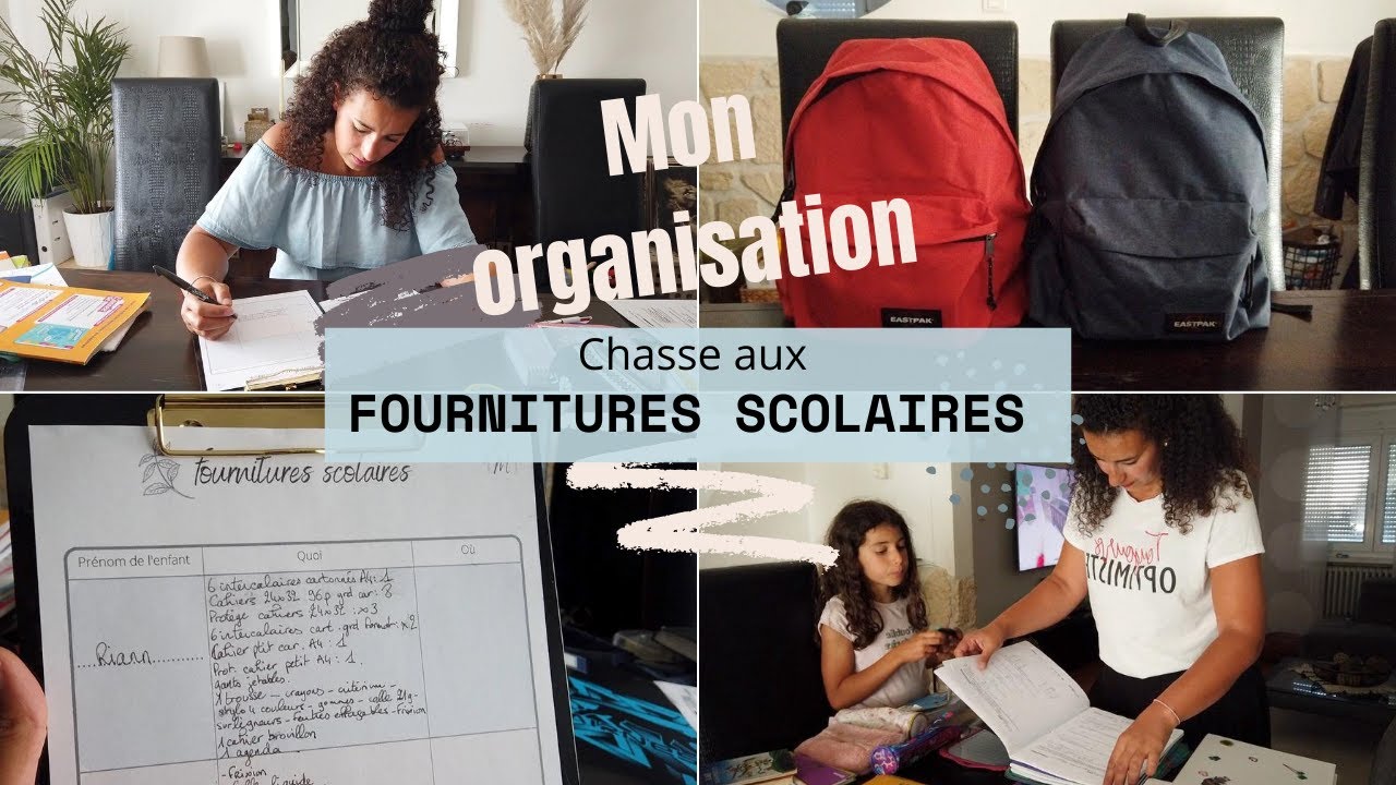 Mon Organisation pour la Chasse Aux Fournitures Scolaires: Dépenser Moins, 3 enfants