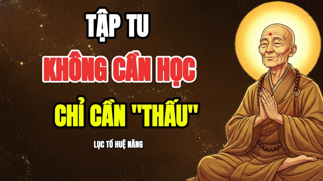 LỤC TỔ HUỆ NĂNG - TẬP TU, KHÔNG CẦN HỌC, CHỈ CẦN THẤU | PHẬT TẠI TÂM