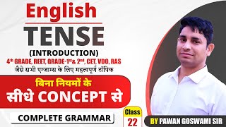 English | Tense Intro. | Concept से Tense सीखें | 4th Grade, REET, CET, VDO | Pawan Goswami Sir