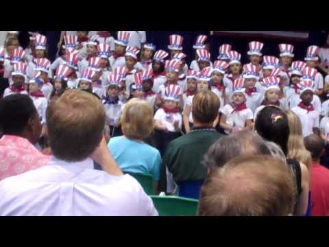 Marshpoint Elementary School 1st grade sings "You're a Grand Old Flag"