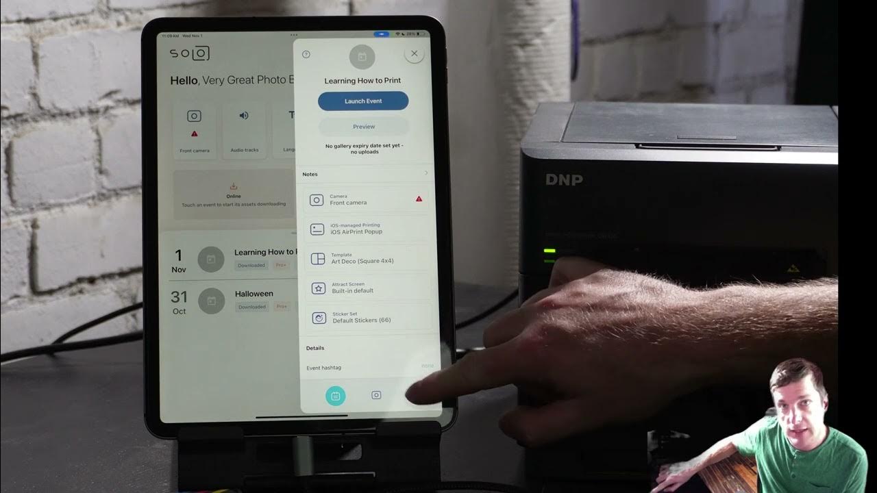 How to Print from your iPad photo booth using the DNP WCM Plus and