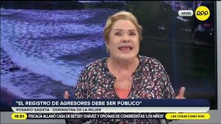 Ninguna mujer elige tener como pareja a un asesino - Rosario Sasieta en RPP