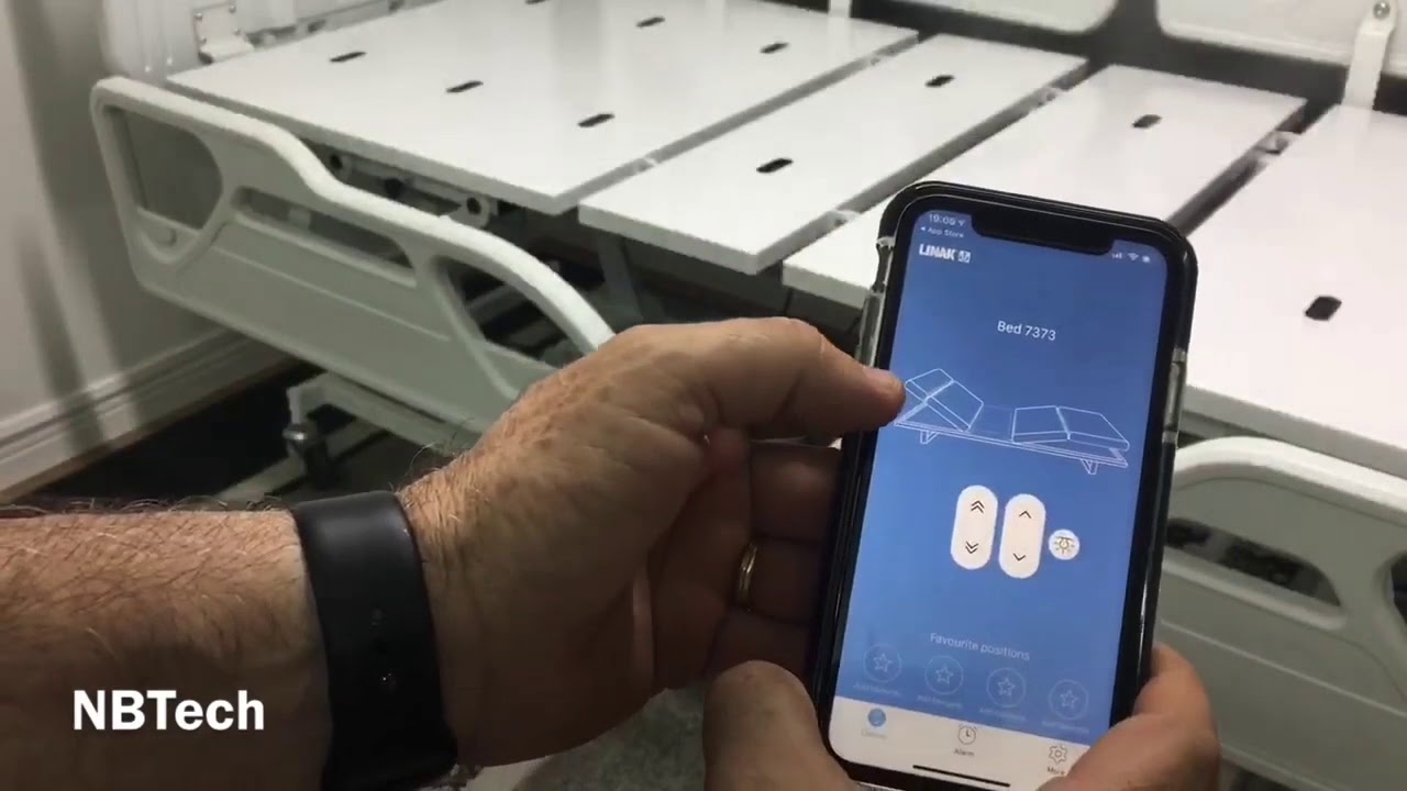 Como funciona o aplicativo BED Control bluetooth nas Camas Hospitalares Modelo Evidence