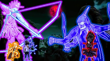 Naruto OP & Sasuke Indra OP VS Legendary Madara V3 in Jump Force Mugen