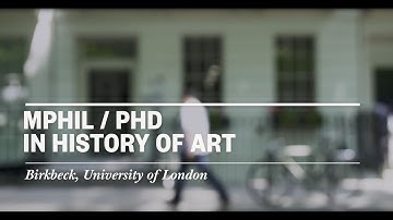 Studying for a PhD in History of Art at Birkbeck, University of London