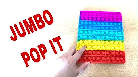 Jumbo Pop it Fidget toy | Big Rainbow push bubble| ASMR| Blindbags4you