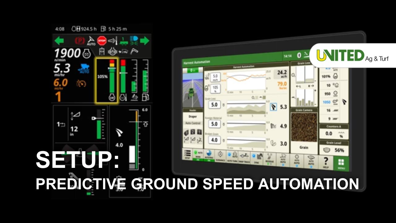 Predictive Ground Speed Automation Setup = John Deere