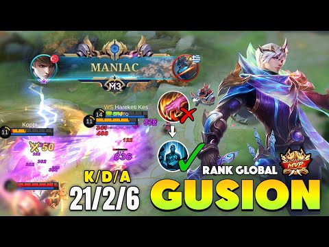 O TOP 2 GLOBAL GUSION MANDOU O NOVO META NO HIGH ELO - MOBILE LEGENDS 