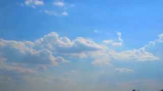 Blue sky clouds timelapse HD 720p