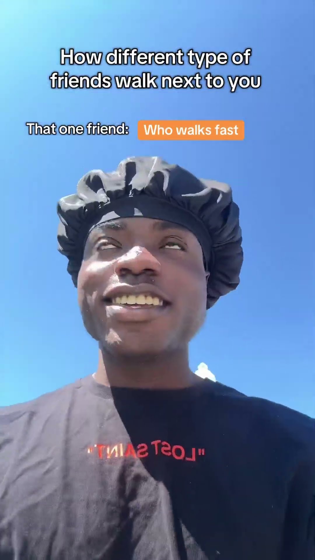 How different type of friends walk ?