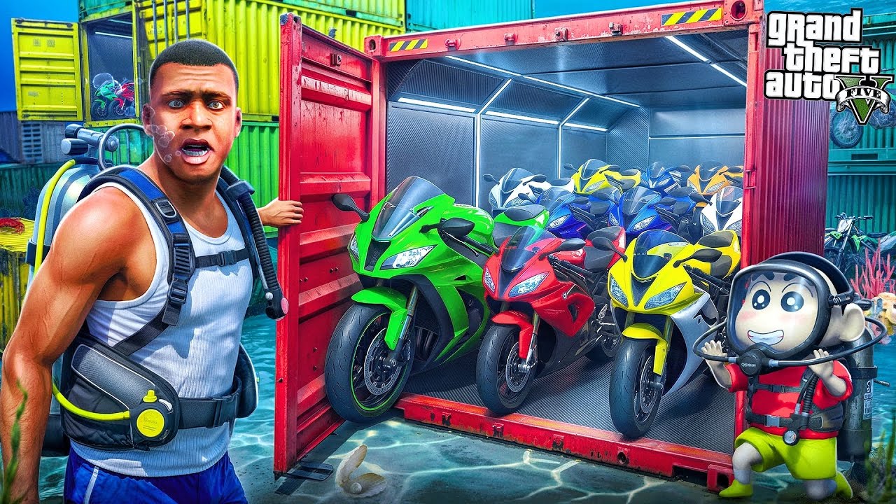 Franklin & shinchan Found Secret Most Expensive Supercar Containers in GTA5 
