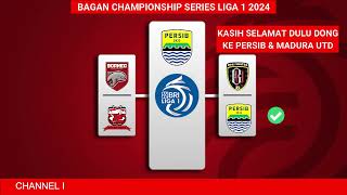 RESMI! Jadwal Final Championship Series Liga 1 2024 - Persib vs Madura United - BRI Liga 1 2024