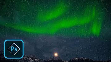 How to create northern lights in Photoshop with Brushes! Tutorial