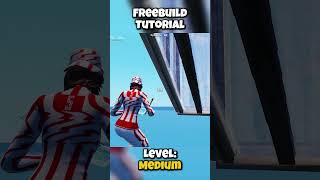Freebuild Tutorial | Level Medium #fortnite #freebuild #tutorial #medium #retake #jogopartner