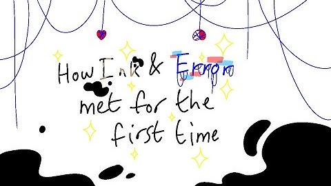 How ink and error met for the first time