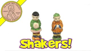 Vintage Ceramic Made in Japan Salt and Pepper Shaker Figurines
