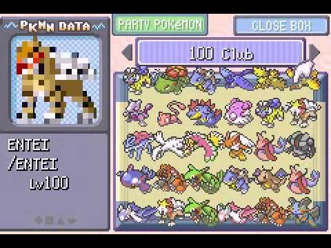 Pokemon Firered Level 100shiny And Uncompleted Pokedex Cheats Used