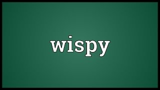 Wispy Meaning Wispy Synonym