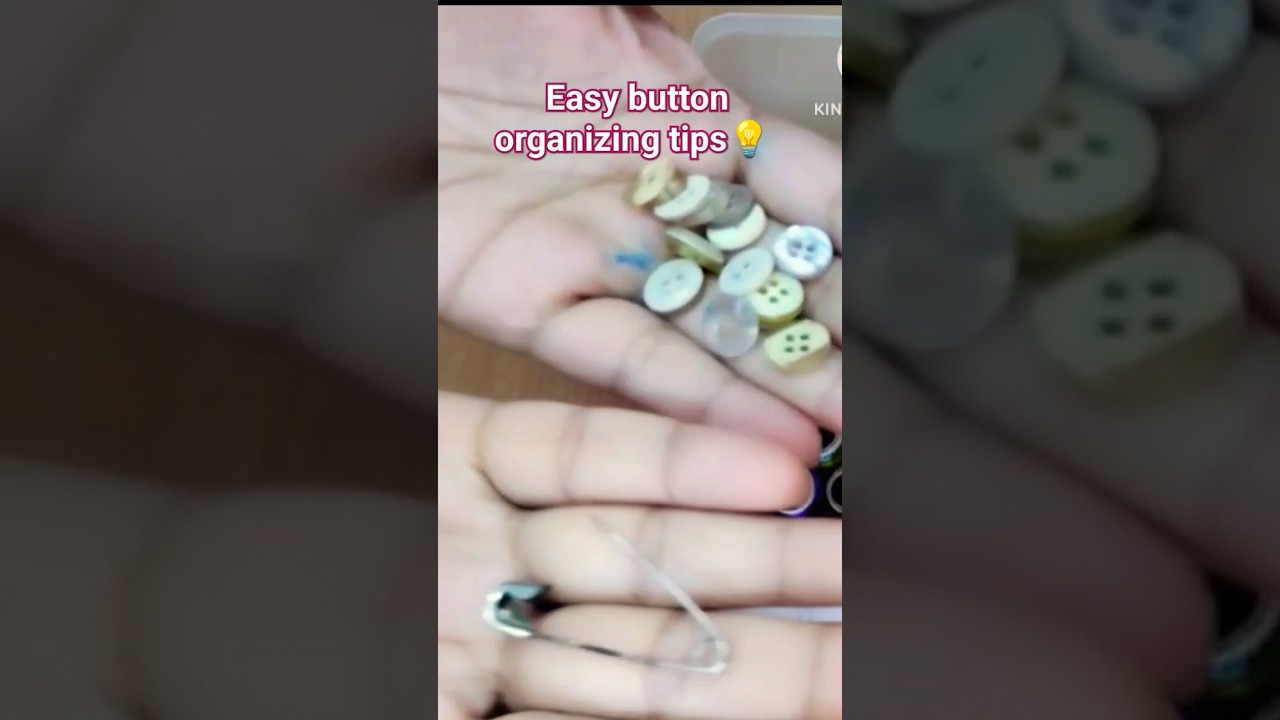 Easy button organizing tips💡 