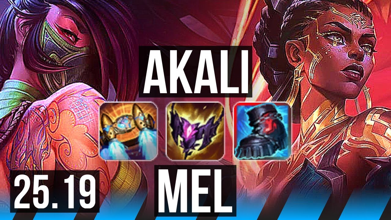 AKALI vs MEL (MID) | 9/2/2 | KR Master | 25.19
