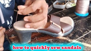 complete tutorial on how to sew fladeo sandals